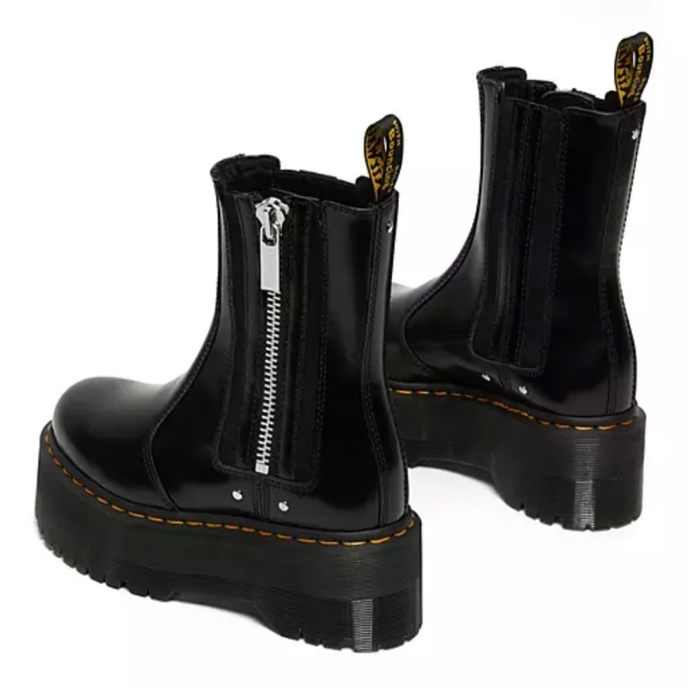 NEW Dr MARTENS 2976 MAX LEATHERS PLATFORM CHELSEA Boot Size : 8 - Picture 6 of 8